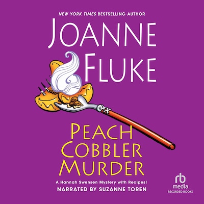 Peach Cobbler Murder – omslag til lydbogen af Joanne Fluke