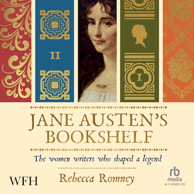 Jane Austen's Bookshelf – omslag til lydbogen af Rebecca Romney