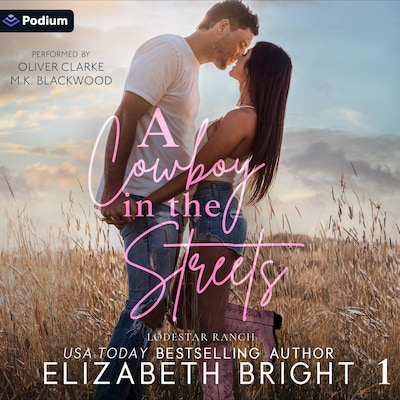 A Cowboy in the Streets – omslag til lydbogen af Elizabeth Bright