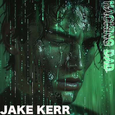 Hacking Dad – omslag till ljudboken av Jake Kerr
