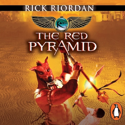 The Red Pyramid (The Kane Chronicles Book 1) – omslag til lydbogen af Rick Riordan