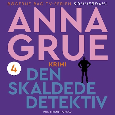 Den skaldede detektiv – omslag til lydbogen af Anna Grue