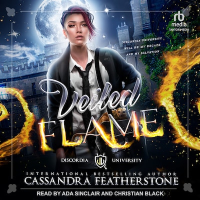 Veiled Flame – omslag til lydbogen af Cassandra Featherstone