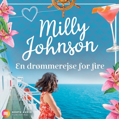 En drømmerejse for fire – omslag til lydbogen af Milly Johnson