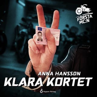 Klara kortet – omslag till ljudboken av Anna Hansson
