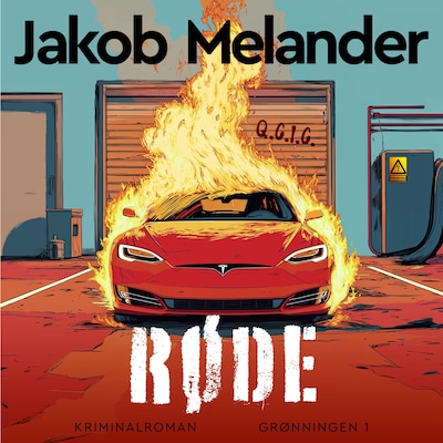 Røde – omslag til lydbogen af Jakob Melander