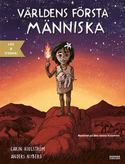 Världens första människa (e-bok + ljud) – omslag till ljudboken av Carin Hjulström