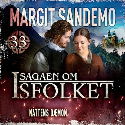Isfolket 33 - Nattens dæmon – omslag til lydbogen af Margit Sandemo
