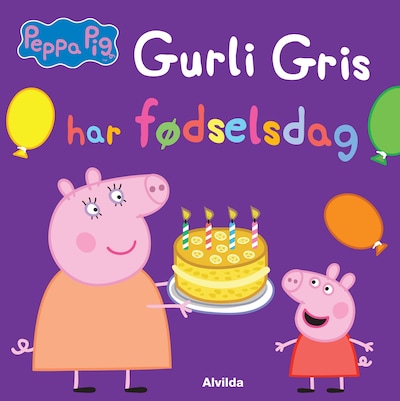 Gurli Gris har fødselsdag – omslag til lydbogen af Gurli Gris