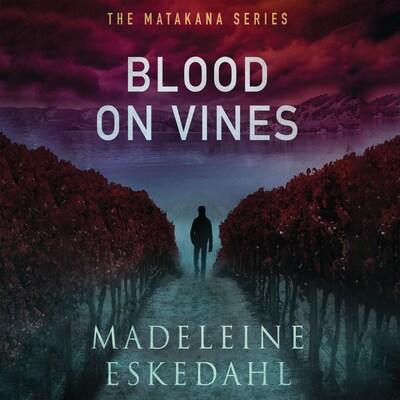 Blood on Vines – omslag til lydbogen af Madeleine Eskedahl