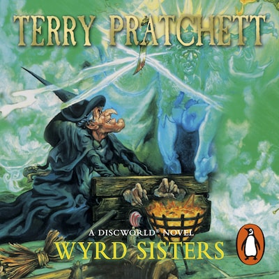 Wyrd Sisters (Abridged) – omslag til lydbogen af Terry Pratchett