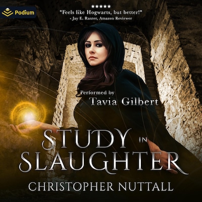 Study in Slaughter – omslag til lydbogen af Christopher G. Nuttall