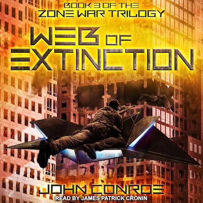 Web of Extinction – omslag til lydbogen af John Conroe