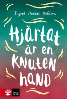 Hjärtat är en knuten hand – omslag till ljudboken av Ingrid Ovedie Volden