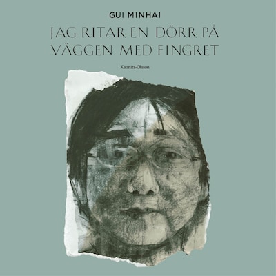 Jag ritar en dörr på väggen med fingret
