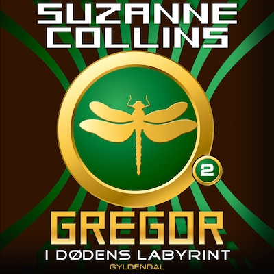 Gregor 2 - Gregor i dødens labyrint – omslag til lydbogen af Suzanne Collins