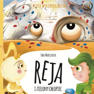 Reja i Zielony Chłopiec – okładka audiobooka, autor Ewa Marszałek
