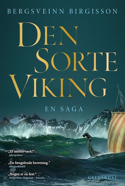 Den sorte viking – omslag til lydbogen af Bergsveinn Birgisson