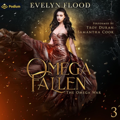 Omega Fallen – omslag til lydbogen af Evelyn Flood