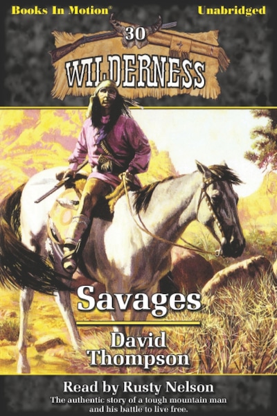 Savages – omslag til lydbogen af David Thompson