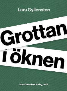 Grottan i öknen – omslag till ljudboken av Lars Gyllensten