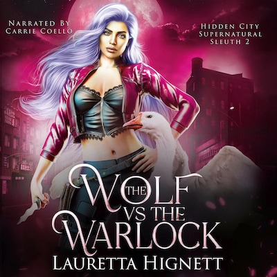 The Wolf Vs The Warlock – omslag til lydbogen af Lauretta Hignett