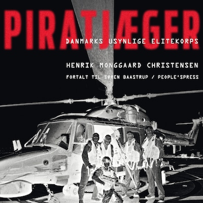 Piratjæger – omslag til lydbogen af Søren Baastrup, Henrik Monggaard Christensen