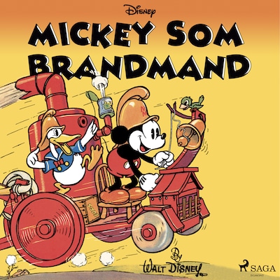 Mickey som brandmand – omslag til lydbogen af Disney