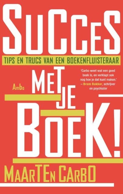 Succes met je boek! – omslag van het luisterboek van Maarten Carbo