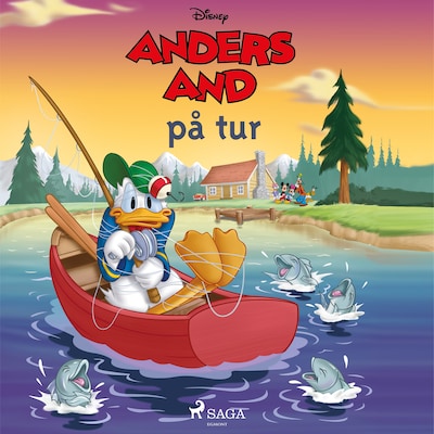Anders And på tur – omslag til lydbogen af Disney