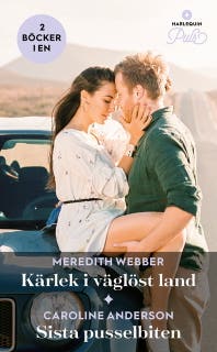 Kärlek i väglöst land / Sista pusselbiten – omslag till ljudboken av Caroline Anderson,Meredith Webber