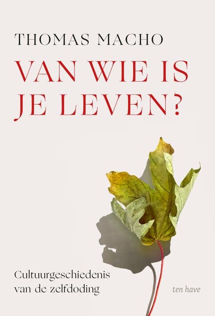 Van wie is je leven?: Cultuurgeschiedenis van de zelfdoding – omslag van het luisterboek van Thomas Macho