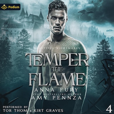Temper the Flame – omslag til lydbogen af Amy Pennza, Anna Fury