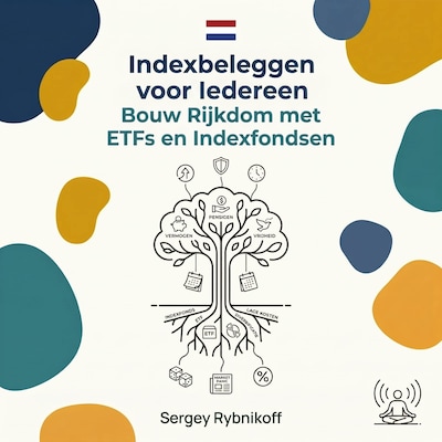 Indexbeleggen voor Iedereen – omslag van het luisterboek van Sergey Rybnikoff