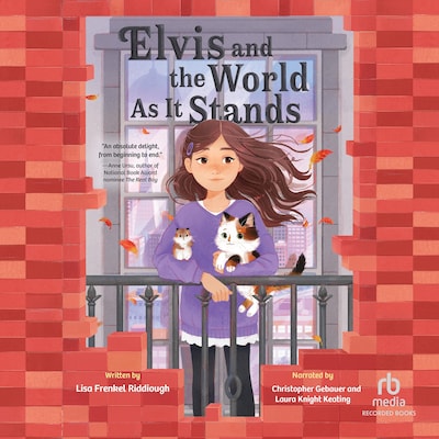 Elvis and the World As It Stands – omslag til lydbogen af Lisa Frenkel Riddiough