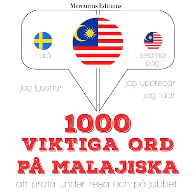 1000 viktiga ord på malajiska – omslag till ljudboken av JM Gardner