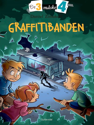 De tre måske fire 4 - Graffitibanden – omslag til lydbogen af Daniel Zimakoff