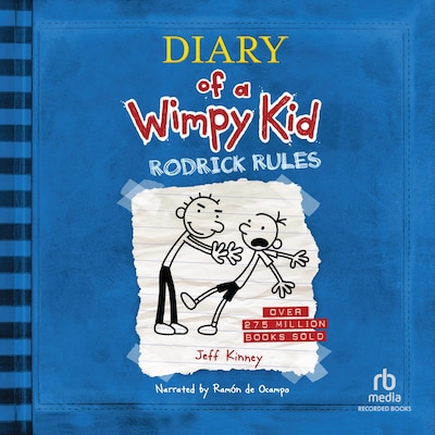 Diary of a Wimpy Kid: Rodrick Rules – omslag til lydbogen af Jeff Kinney