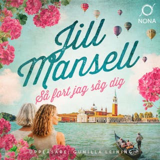 Så fort jag såg dig – omslag till ljudboken av Jill Mansell