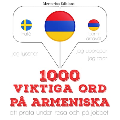 1000 viktiga ord på armeniska – omslag till ljudboken av JM Gardner