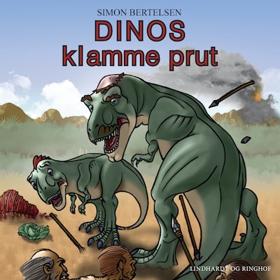 Dinos klamme prut – omslag til lydbogen af Simon Bertelsen
