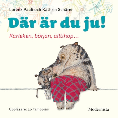 Där är du ju! – omslag till ljudboken av Lorenz Pauli