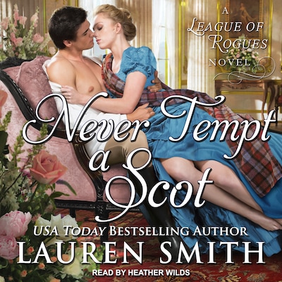 Never Tempt A Scot – omslag til lydbogen af Lauren Smith
