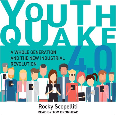 Youthquake 4.0 – omslag til lydbogen af Rocky Scopelliti