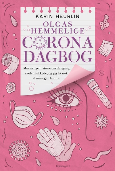Olgas hemmelige Corona-dagbog – omslag til lydbogen af Karin Heurlin