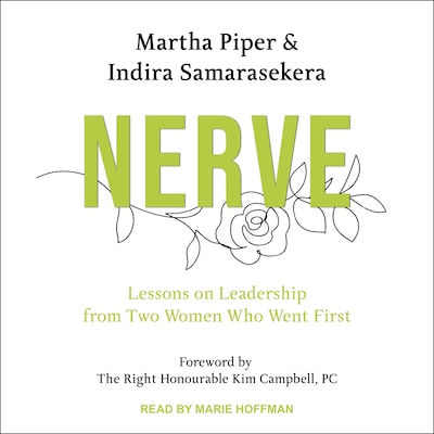 Nerve – omslag til lydbogen af Martha Piper, Indira Samarasekera