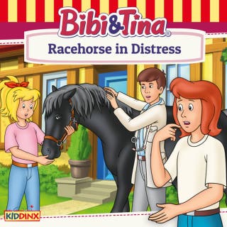 Bibi and Tina, Racehorse in Distress – omslag till ljudboken av Markus Dittrich