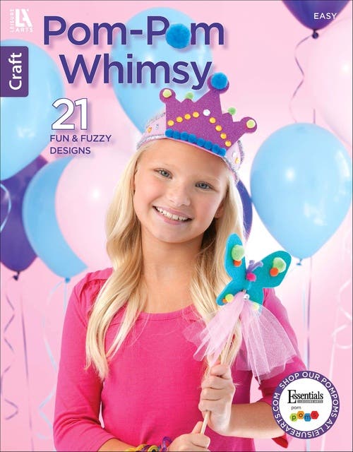 Pom-Pom Whimsy: 21 Fun & Fuzzy Designs – omslag til lydbogen af Leisure Arts