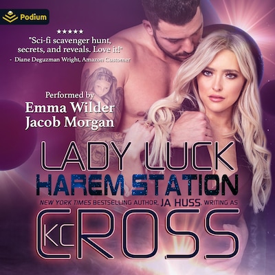 Lady Luck – omslag til lydbogen af KC Cross, JA Huss