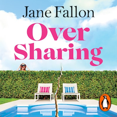 Over Sharing – omslag til lydbogen af Jane Fallon